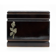 Urna fa iker rózsa fémrátéttel barna színben