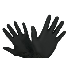 Gumikesztyű púdermentes fekete