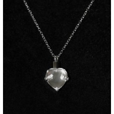 Kegyeleti ékszer szív alakú ékkővel