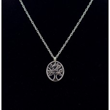 Kegyeleti ékszer  ovális életfa mintával