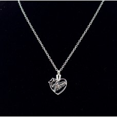 Kegyeleti ékszer Mama szív alakú