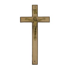 Feszület fa 24cm-es festett kivitelben