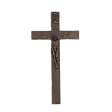 Feszület fém öntött bronz színben