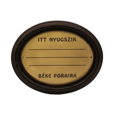 Fejfatábla fautánzatú ovális