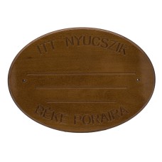 Fejfatábla fa ovális