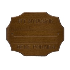 Fejfatábla fa szögletes