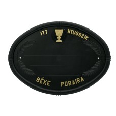 Fejfatábla műanyag ovális református