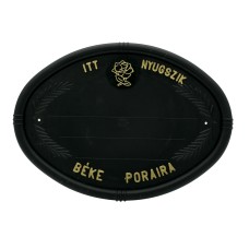 Fejfatábla műanyag ovális rózsás