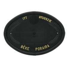 Fejfatábla műanyag ovális jelkép nélkül