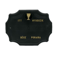 Fejfatábla műanyag szögletes református