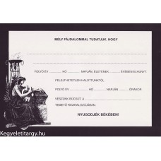 Gyászjelentés a/4 latos