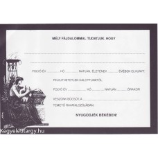 Gyászjelentés a/5 latos