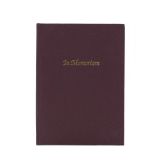 In memoriam könyv bordó színben