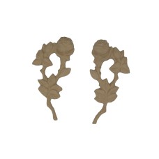 Fautánzatú koporsó dísz rózsa pár 846 Fautánzatú koporsó dísz rózsa pár 846