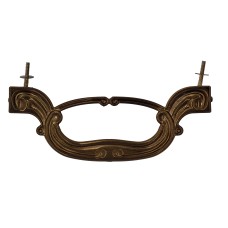 Koporsó fogantyú virágos fémgőzölt bronz