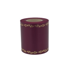 Koszorúszalag szatén mintás 10cm széles bordó