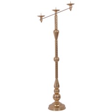 Ravatalozó hármas gyertyatartó réz 160cm-es Ravatalozó hármas gyertyatartó réz 160cm-es
