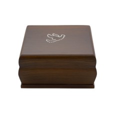 Urna fa Budapest galamb strasszkő mintával barna színben