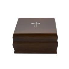 Urna fa Budapest kereszt strasszkő mintával barna színben