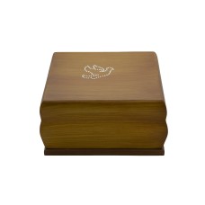 Urna fa Budapest galamb strasszkő mintával natúr színben