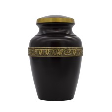 Urna fém matt barna gravírozott Urna fém matt barna gravírozott