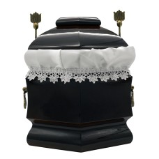 Urna fa hatszög alakú barna