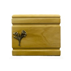 Urna fa iker kála fémrátéttel natúr színben