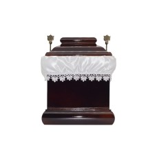 Urna fa négyszög barna színben