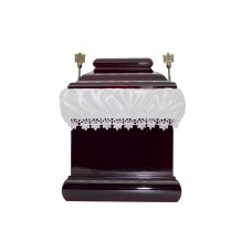 Urna fa négyszög bordó színben