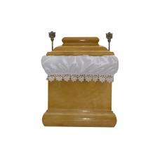 Urna fa négyszög natúr színben