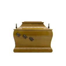 Urna fa pagoda rózsa fémrátéttel natúr színben