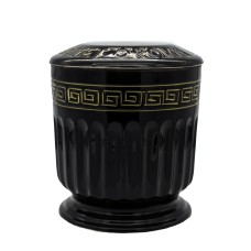 Urna kerámia aranyozott görög fekete