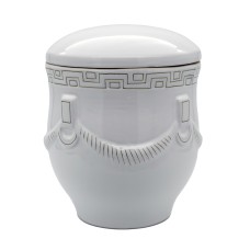 Urna kerámia aranyozott füzéres