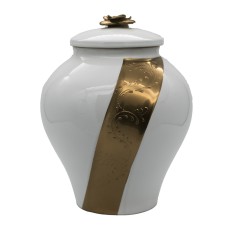 Urna amfora arany rózsás