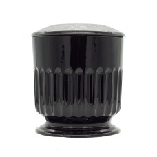 Urna kerámia cirmos fekete Urna kerámia cirmos fekete