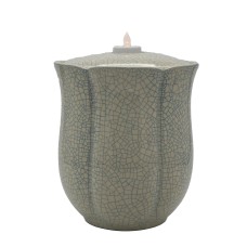 Urna kerámia virágkehely kék erezettel Urna kerámia virágkehely kék erezettel