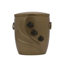 Urna kompozit ívelt arany rózsás