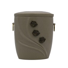 Urna kompozit ívelt fehér márvány rózsás