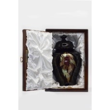 Eozin Zsolnay urna fa tárolóval